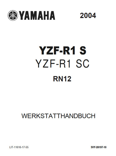 Werkstatthandbuch pdf yamaha - werkstatthandbuch,